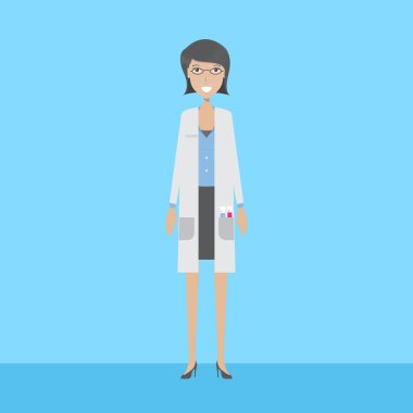 Bilim adamı karakter tasarımı