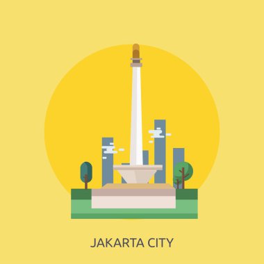 Jakarta Endonezya şehir kavramsal tasarım