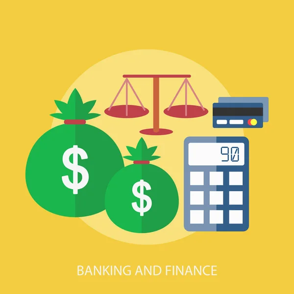 Bank- en Financiewezen conceptontwerp — Stockvector