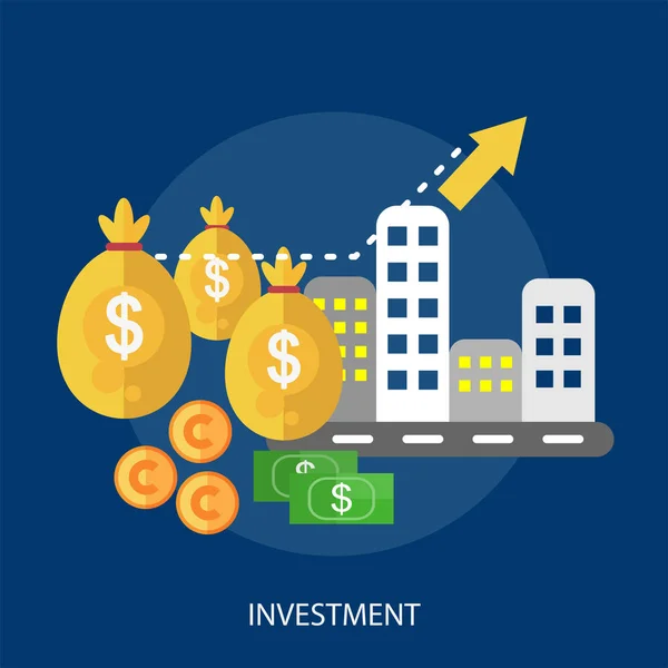 Conceptontwerp van investeringen — Stockvector