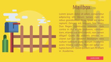 Posta kutusu kavramsal afiş