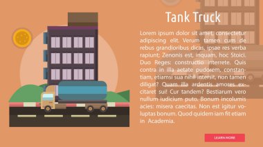 Tank kamyon kavramsal afiş
