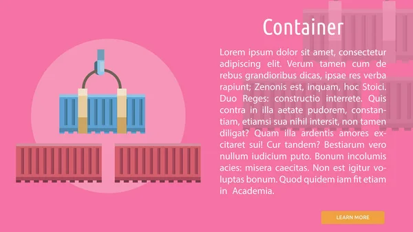 Containerbanner — Stockvektor