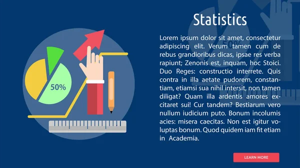 Statistics Conceptual Design — Stock Vector