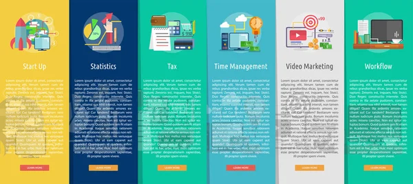 Business and Finance verticale Banner Concept — Stockvector