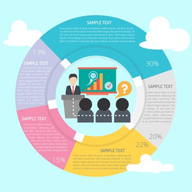Analytics Infographic kavramı 