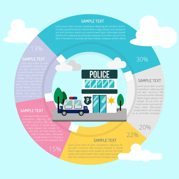 Полицейский участок — стоковый вектор