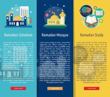 Ramazan dikey Banner kavramı