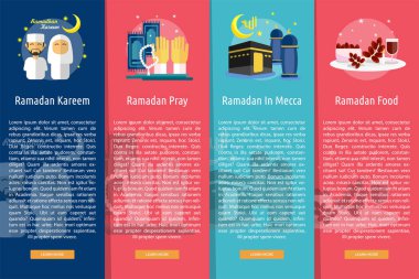 Ramazan dikey Banner kavramı