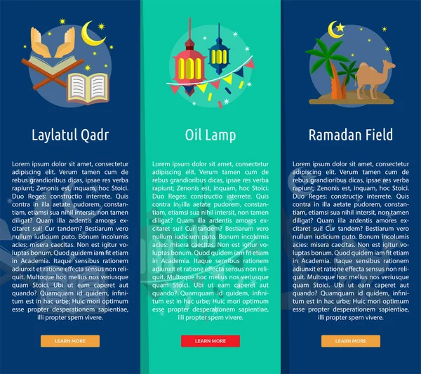 Ramadan verticale Banner Concept — Stockvector