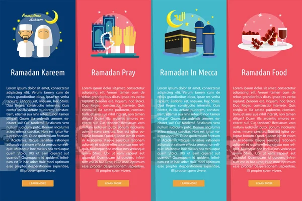 Koncepcja pionowy baner Ramadan — Wektor stockowy