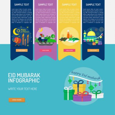 Eid Mubarak Infographic clipart