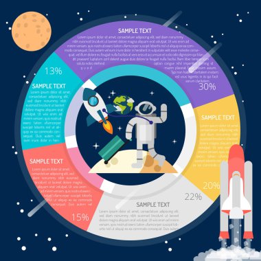 Spacetourism Infographic kavramı