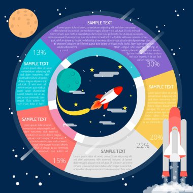Uzay roketi Infographic