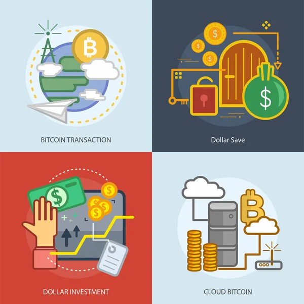 Monedas Diseño conceptual — Vector de stock