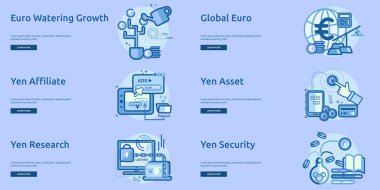 Para birimleri kavramsal Banner tasarımı