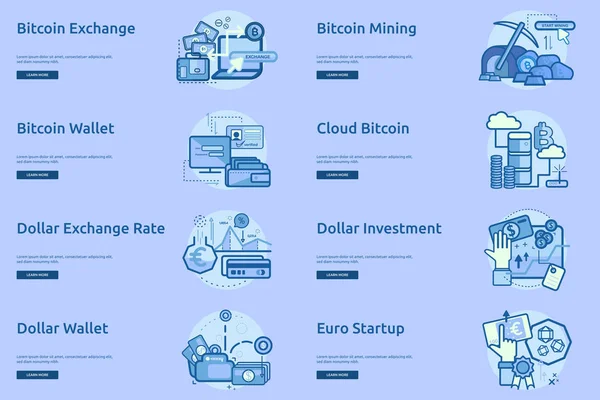 Para birimleri kavramsal Banner tasarımı