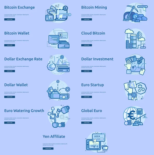 Para birimleri kavramsal Banner tasarımı