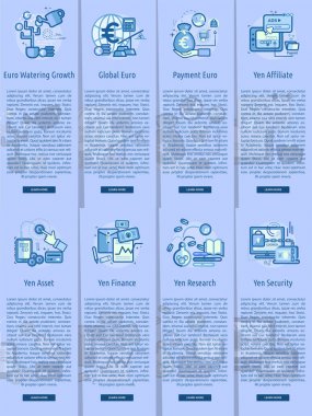 Para birimleri dikey Banner kavramı