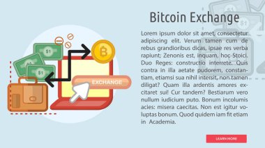 Bitcoin Exchange kavramsal afiş