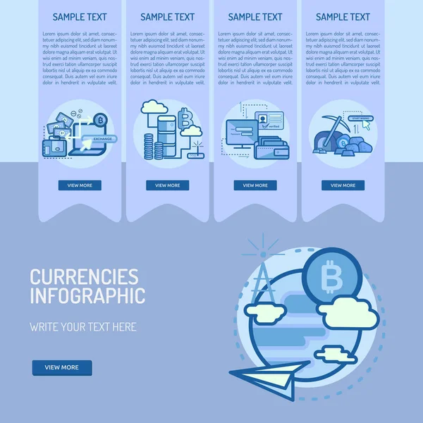 Infographic para birimleri tasarım