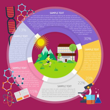 Koşu Infographic tasarım