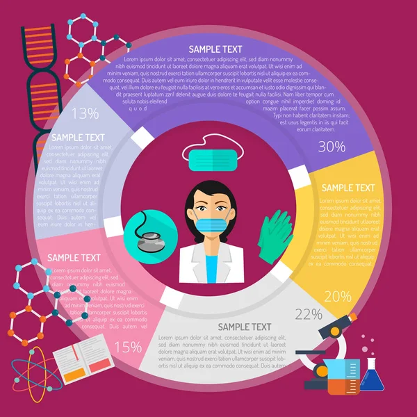 Conception d'infographie de sécurité — Image vectorielle