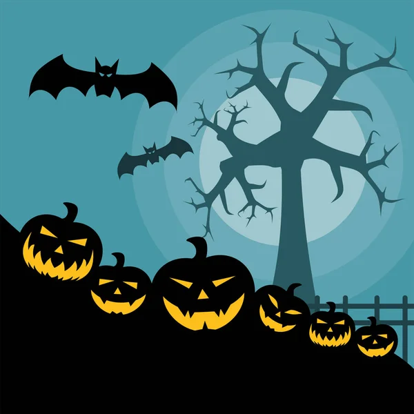 Halloweenpumpor Design — Stock vektor