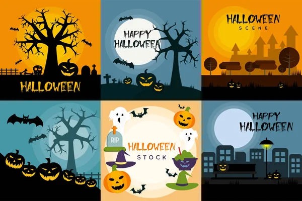 Halloween affisch design — Stock vektor