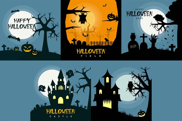 Halloween affisch design — Stock vektor