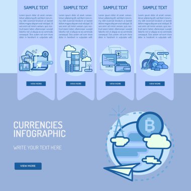 Infographic para birimleri tasarım