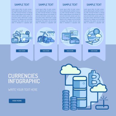 Infographic para birimleri tasarım