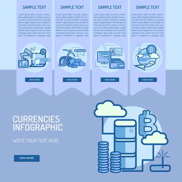 Infographic para birimleri tasarım