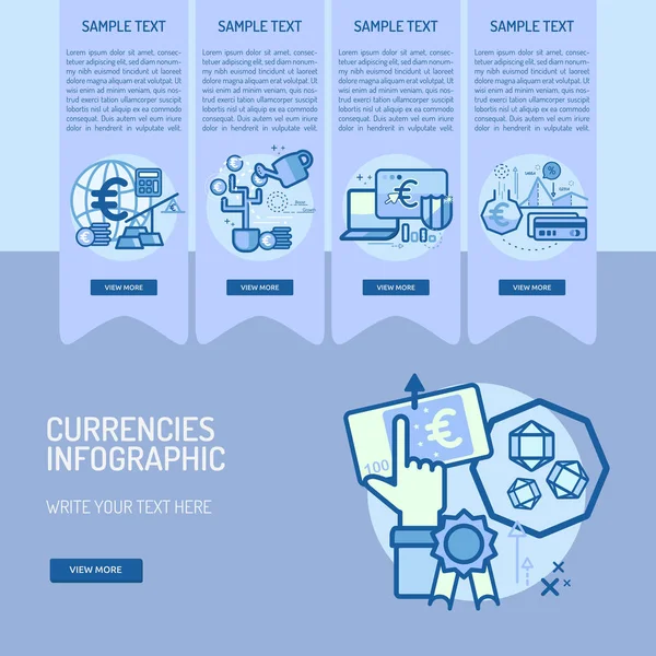 Infographic valuta's Design — Stockvector