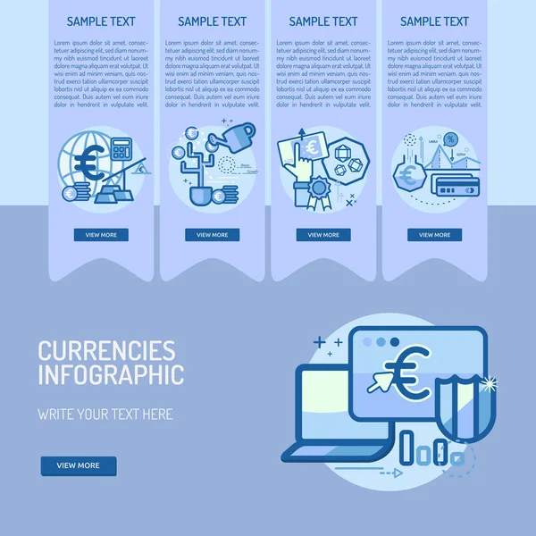 Infographic para birimleri tasarım