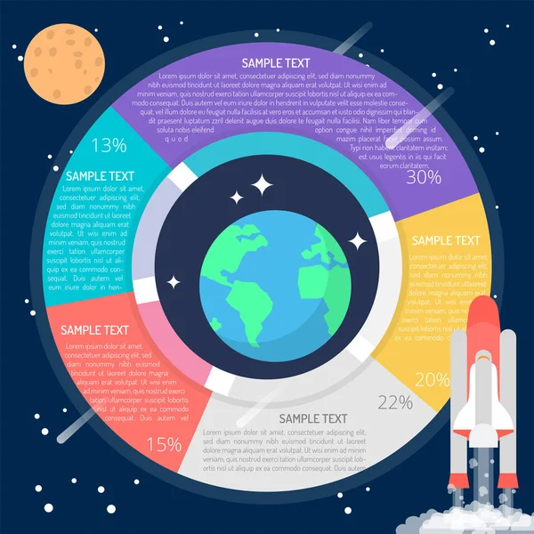 Dünya diyagramı Infographic