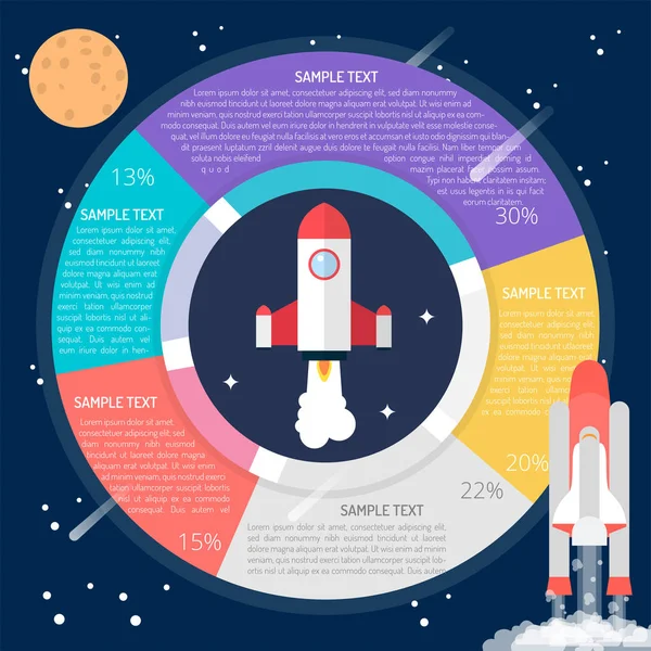 Roket diyagramı Infographic
