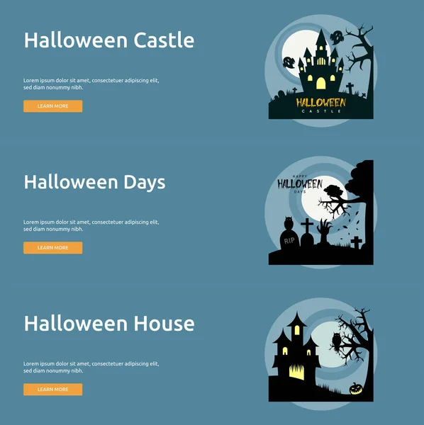 Halloween plakat projekt transparent — Wektor stockowy