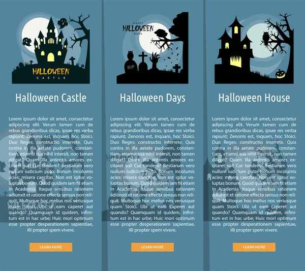 Halloween affisch Banner koncept — Stock vektor