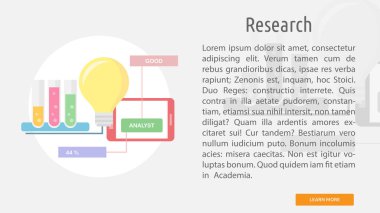 Araştırma kavramsal afiş