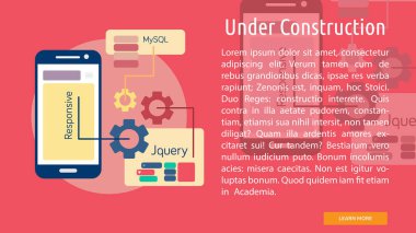 İnşaat kavramsal bayrağı altında