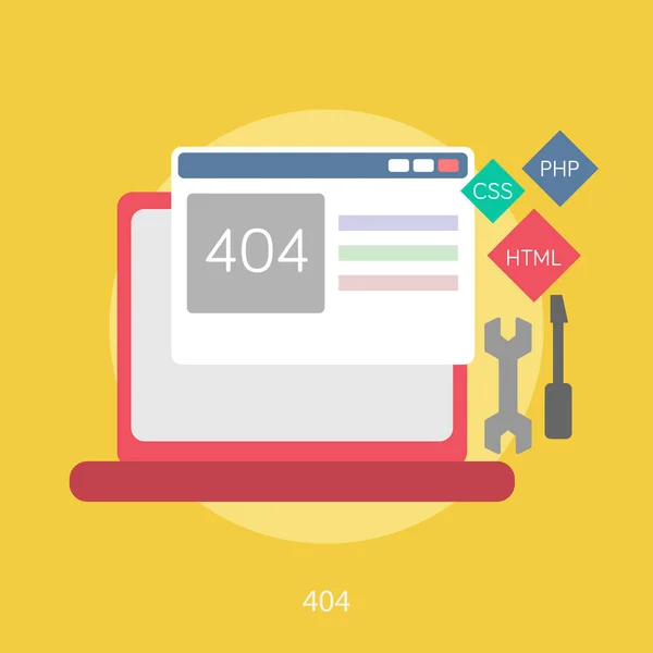 404 개념적 디자인 — 스톡 벡터