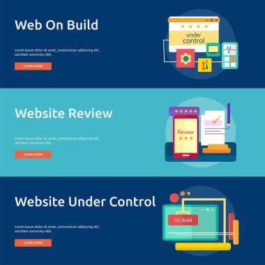 Web bakım kavramsal afiş