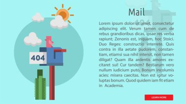 Posta tasarım kavramsal afiş