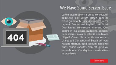 Biz bazı sunucu sorunu kavramsal afiş var