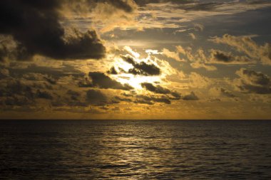 Singkawang Beach, Plaj Endonezya güzel gün batımı | Asya Beach