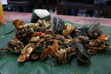 yengeçler karabiber, deniz ürünleri karabiber, Endonezya gıda | Asya gıda