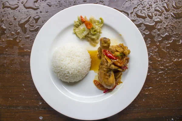 Tavuk soya sosu ile pirinç, tavuk yiyecek, Endonezya gıda | Asya gıda