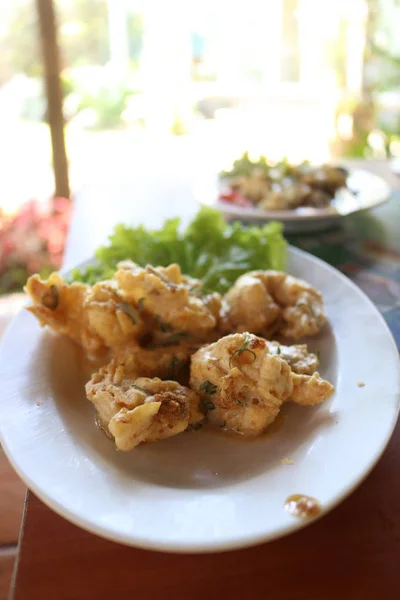 Farina Pollo Fritta Cibo Indonesiano — Foto Stock