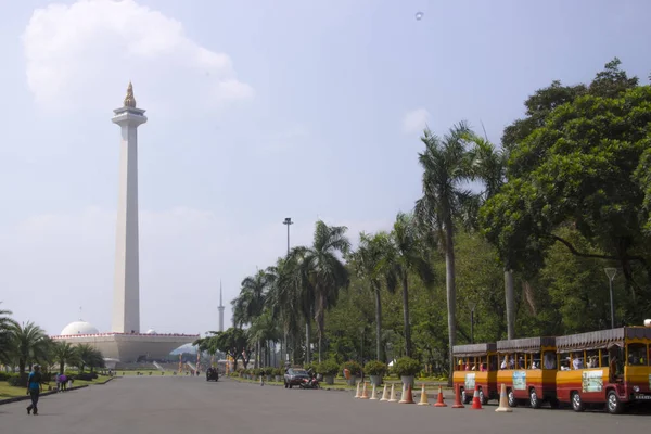 Monumen National Jakarta Wahrzeichen Von Jakarta Indonesisches Wahrzeichen Asiatisch — Stockfoto